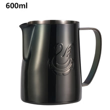 Load image into Gallery viewer, JIBBI Milk Steaming Frothing Pitcher Stainless Steel Non-Stick Milk Jug Pull Flower Cup Perfect for Coffee Cappuccino Latte Art
