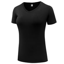 Load image into Gallery viewer, Fitness Women Shirts Quick Drying T Shirt Elastic Yoga Sport Tights Gym Running Tops Short Sleeve Tees Blouses Jersey camisole
