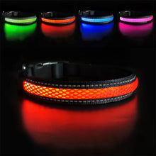 Load image into Gallery viewer, MASBRILL LED Dog Collar Luminous Pet Products Safety Stylish Flashing Glow Necklace Waterproof Reflective Pet Dog Accessories
