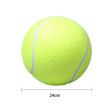 Load image into Gallery viewer, 24cm Dog Tennis Ball Chew Toys Giant Inflatable Pet Tennis Ball Portable Outdoor Dog Teeth Cleaning Playing Game Interactive Toy
