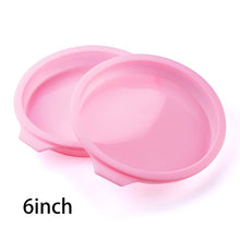 Load image into Gallery viewer, Silicone Layered Cake Round Shape Mold Kitchen Bakeware DIY Desserts Baking Mold Mousse Cake Moulds Baking Pan Tools
