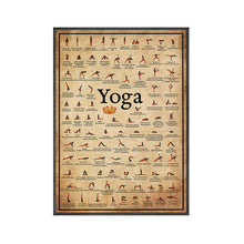 Load image into Gallery viewer, Home Exercise Gym Yoga Ashtanga Chart Pose Health Poster Wall Art Canvas Painting Yoga Print Living Room Home Wall Decor
