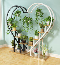 Load image into Gallery viewer, Living room household flower shelf, multi-storey indoor balcony iron circular shelf, decorative green lotus pendant orchid shelf
