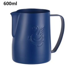 Load image into Gallery viewer, JIBBI Milk Steaming Frothing Pitcher Stainless Steel Non-Stick Milk Jug Pull Flower Cup Perfect for Coffee Cappuccino Latte Art
