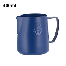 Load image into Gallery viewer, JIBBI Milk Steaming Frothing Pitcher Stainless Steel Non-Stick Milk Jug Pull Flower Cup Perfect for Coffee Cappuccino Latte Art
