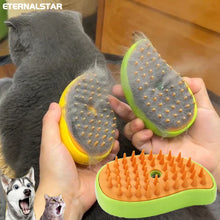 Load image into Gallery viewer, Cat Steam Brush Steam Brush 3in1 Electric Spray Cat Hair Brush Massage Pet Beauty Massage Comb Soft Silicone Hair Removal Comb
