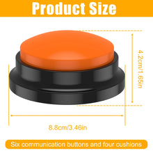 Load image into Gallery viewer, 4/6Pcs Recordable Dog Training Buttons With Light Pet Interactive Dog Cat Pet Training Buzzer Talking Button Intelligence Toy
