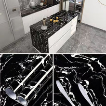 Load image into Gallery viewer, 6M Vinyl Oil Proof Marble Wallpaper for Kitchen Countertop Cabinet Shelf PVC Self-Adhesive Waterproof Contact Paper for Bathroom
