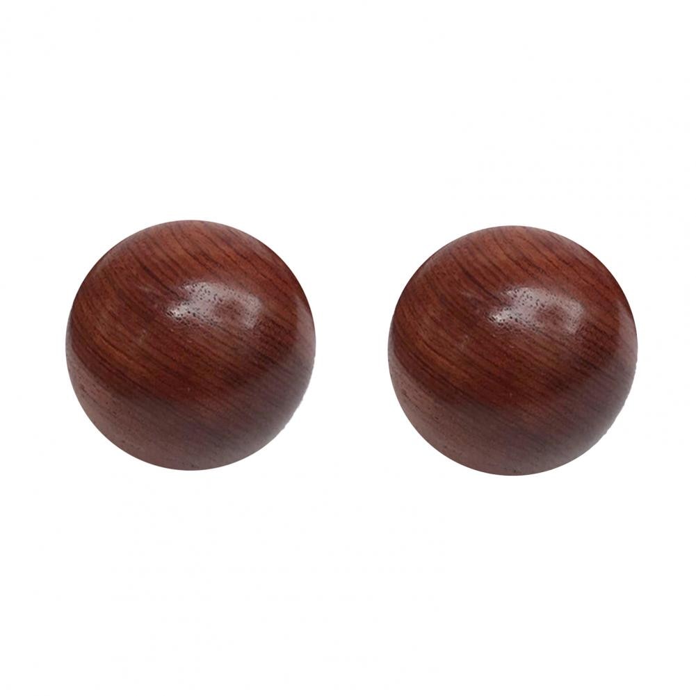 1 Pair Fitness Handball Smooth Surface Finger Exercise Wood Chinese Health Hand Wrist Meditation Balls for Elders