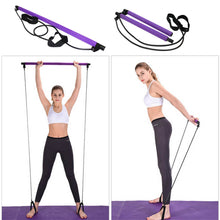 Load image into Gallery viewer, Workout Equipment Leg Women Gym Yoga Pull Rods Home Pilates Bar Abdominal Resistance Exercise Stick Toning Fitness Rope Puller
