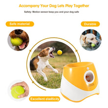 Load image into Gallery viewer, Dog Tennis Launcher Automatic Pet Dogs Chase Toy Mini Tennis Throwing Pinball Machine Fun Interactive Throw Rechargable Catapult
