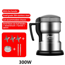 Load image into Gallery viewer, High Power Coffee Grinder Manual Victims Multifunctional Machine Portafilter Stainless Steel Cafe Drip Beans Pepper Espresso Nut
