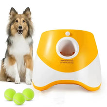 Load image into Gallery viewer, Dog Tennis Launcher Automatic Pet Dogs Chase Toy Mini Tennis Throwing Pinball Machine Fun Interactive Throw Rechargable Catapult
