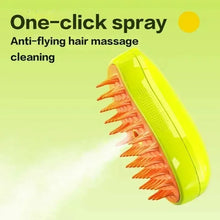 Load image into Gallery viewer, Cat Steam Brush Steam Brush 3in1 Electric Spray Cat Hair Brush Massage Pet Beauty Massage Comb Soft Silicone Hair Removal Comb
