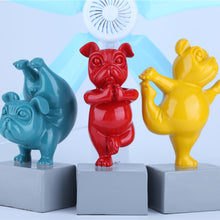 Load image into Gallery viewer, Lovely Yoga French Bulldog Statue Resin Figurines Nordic Creative Cartoon Animals Sculpture Children&#39; Room Decor Crafts
