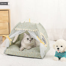 Load image into Gallery viewer, Pet Tent Bed Cats House Supplies Products Accessories Warm Cushions Furniture Sofa Basket Beds Winter Clamshell Kitten Tents Cat
