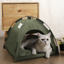 Load image into Gallery viewer, Pet Tent Bed Cats House Supplies Products Accessories Warm Cushions Furniture Sofa Basket Beds Winter Clamshell Kitten Tents Cat
