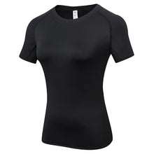 Load image into Gallery viewer, Fitness Women Shirts Quick Drying T Shirt Elastic Yoga Sport Tights Gym Running Tops Short Sleeve Tees Blouses Jersey camisole
