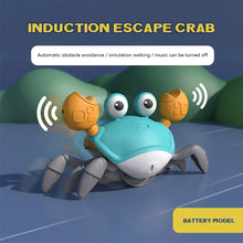 Load image into Gallery viewer, Dancing Crab Toy for Babies Crawling Interactive Escape Crabs Cute Sensing Crab Automatically Avoid Obstacles Toys Birthday Gift
