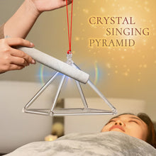 Load image into Gallery viewer, CVNC Crystal Singing Bowl Pyramid 8&quot;or 9&quot; Chakra Quartz High Quality for Relaxation Sound Meditation
