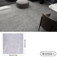 Load image into Gallery viewer, Simulated Marble Tile Floor Sticker PVC Waterproof Self-adhesive for Living room Toilet Kitchen Home Floor Decor 3d Wall sticker
