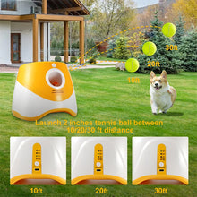 Load image into Gallery viewer, Dog Tennis Launcher Automatic Pet Dogs Chase Toy Mini Tennis Throwing Pinball Machine Fun Interactive Throw Rechargable Catapult
