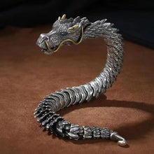 Load image into Gallery viewer, Vintage Men Bracelet Punk Domineering Dragon Bracelet, Keel Metal Bracelet
