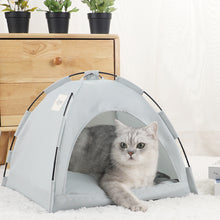 Load image into Gallery viewer, Pet Tent Bed Cats House Supplies Products Accessories Warm Cushions Furniture Sofa Basket Beds Winter Clamshell Kitten Tents Cat
