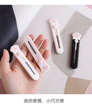 Load image into Gallery viewer, Kawaii Mini Pocket Cat Paw Art Utility Knife Express Box Knife Paper Cutter Craft Wrapping Refillable Blade Stationery Big sale
