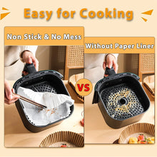 Load image into Gallery viewer, 50Pcs Air Fryer Disposable Paper Non-Stick Airfryer Baking Papers Round Air-Fryer Paper Liners Paper Kitchen Accessories
