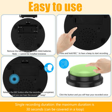 Load image into Gallery viewer, 4/6Pcs Recordable Dog Training Buttons With Light Pet Interactive Dog Cat Pet Training Buzzer Talking Button Intelligence Toy
