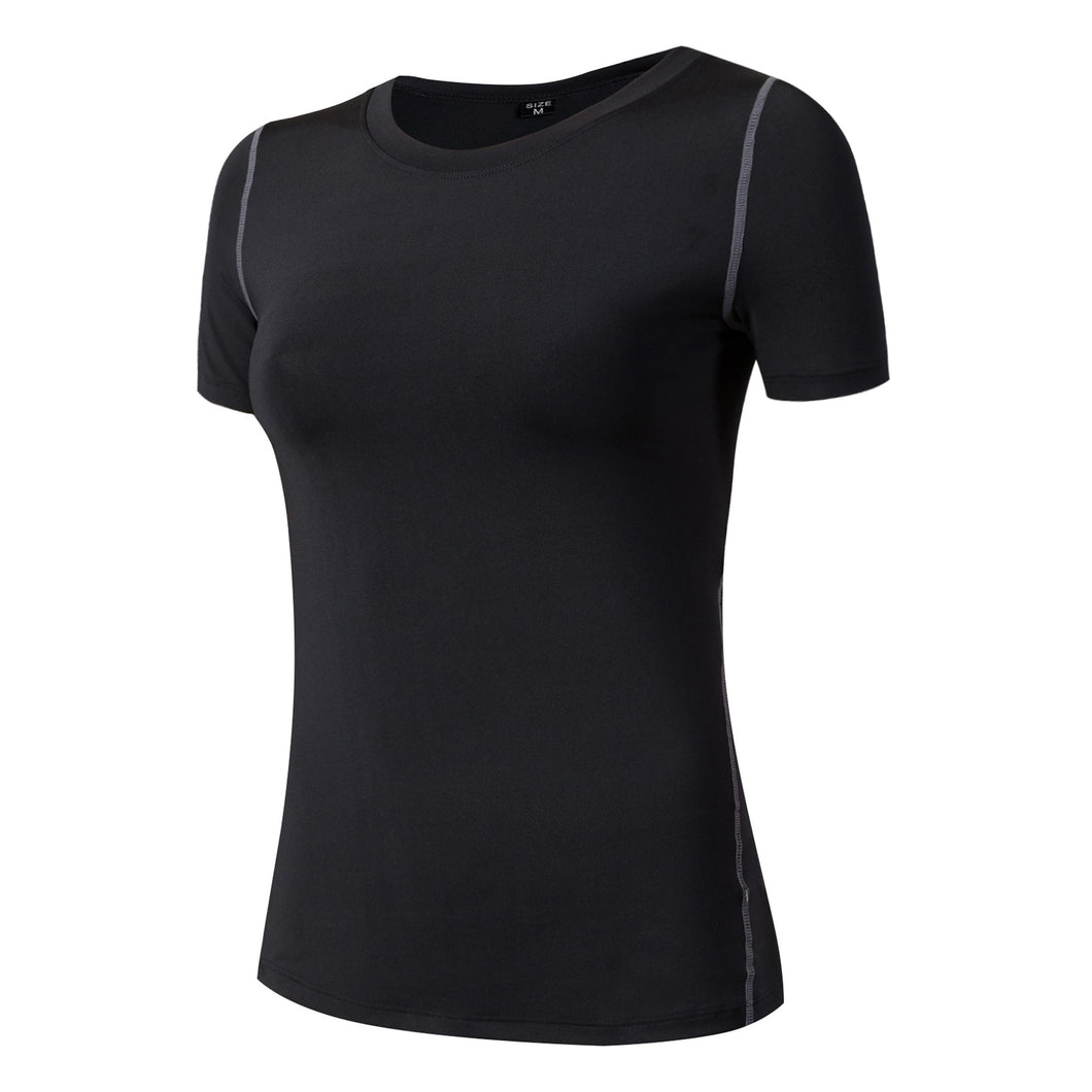 Fitness Women Shirts Quick Drying T Shirt Elastic Yoga Sport Tights Gym Running Tops Short Sleeve Tees Blouses Jersey camisole