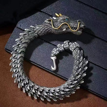 Load image into Gallery viewer, Vintage Men Bracelet Punk Domineering Dragon Bracelet, Keel Metal Bracelet
