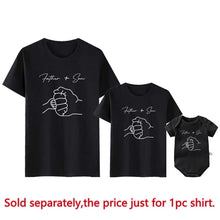 Load image into Gallery viewer, Father and Son Family Matching Shirts Cotton Dad and Me Kids T-shirt Baby Rompers Perfect Gift for Father Day Family Outfits
