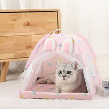 Load image into Gallery viewer, Pet Tent Bed Cats House Supplies Products Accessories Warm Cushions Furniture Sofa Basket Beds Winter Clamshell Kitten Tents Cat
