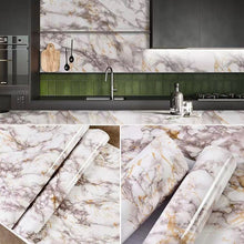 Load image into Gallery viewer, 6M Vinyl Oil Proof Marble Wallpaper for Kitchen Countertop Cabinet Shelf PVC Self-Adhesive Waterproof Contact Paper for Bathroom
