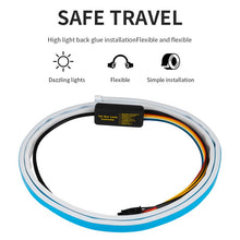 Load image into Gallery viewer, Car Rear Trunk Tail Light 120cm Colorful Dynamic Reverse Warning LED Strip 12v Additional Brake Follow Turn Signal Lamp
