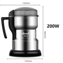 Load image into Gallery viewer, High Power Coffee Grinder Manual Victims Multifunctional Machine Portafilter Stainless Steel Cafe Drip Beans Pepper Espresso Nut
