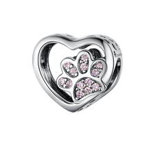 Load image into Gallery viewer, BAMOER 925 Sterling Silver Pet Animal Pendant Charm for Bracelet or Necklace DIY Jewelry Making
