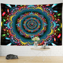 Load image into Gallery viewer, India Mandala Tapestry Wall Hanging Boho Decor Wall Cloth Tapestries Psychedelic Hippie Night Moon Tapestry Mandala Wall Carpet
