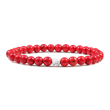 Load image into Gallery viewer, 6MM 8MM 10MM Natural Stone Red Stone Prayer Beaded Bracelet Rosary Meditation Bracelets Men Women Yoga Jewelry Gift Pulsera
