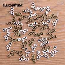 Load image into Gallery viewer, 100PCS 7*12mm Two Color Vintage Metal Zinc Alloy Small Letters love Charms Fit Pendant Charms Makings
