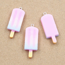 Load image into Gallery viewer, 10pcs Charms Summer Ice Cream Popsicle Ice Icicle Lolly Pendant Craft Making Handmade Jewelry DIY For Earrings Necklace
