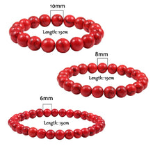 Load image into Gallery viewer, 6MM 8MM 10MM Natural Stone Red Stone Prayer Beaded Bracelet Rosary Meditation Bracelets Men Women Yoga Jewelry Gift Pulsera
