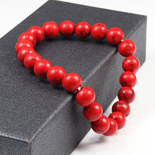 Load image into Gallery viewer, 6MM 8MM 10MM Natural Stone Red Stone Prayer Beaded Bracelet Rosary Meditation Bracelets Men Women Yoga Jewelry Gift Pulsera
