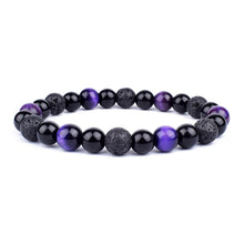 Load image into Gallery viewer, Natural Black Obsidian Hematite Tiger Eye Beads Bracelets Men for Magnetic Health Protection Women Soul Jewelry Pulsera Hombre
