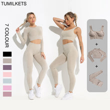 Load image into Gallery viewer, Seamless Woman Sportswear Yoga Sets Workout Sports Bra Gym Clothing High Waist Legging Fitness Women Tracksuit Athletic Outfits
