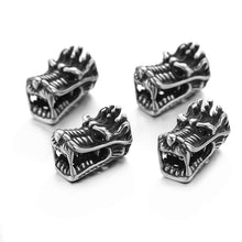 Load image into Gallery viewer, Pipitree DIY Vintage Stainless Steel Beads Claw Elephant Dragon Skull Beads Spacers Charms for Men Bracelet Jewelry Making
