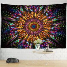 Load image into Gallery viewer, India Mandala Tapestry Wall Hanging Boho Decor Wall Cloth Tapestries Psychedelic Hippie Night Moon Tapestry Mandala Wall Carpet
