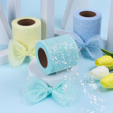 Load image into Gallery viewer, Shiny Tulle Roll 6cm*25yards Tape for DIY Handmade Bowknot and Wedding Decor Party Supplies Baby Shower Tutu Skirt
